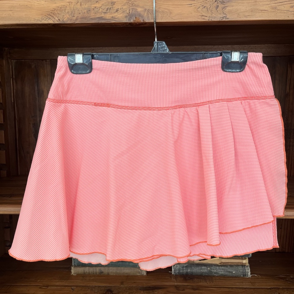 Orange Striped Women's Skirt